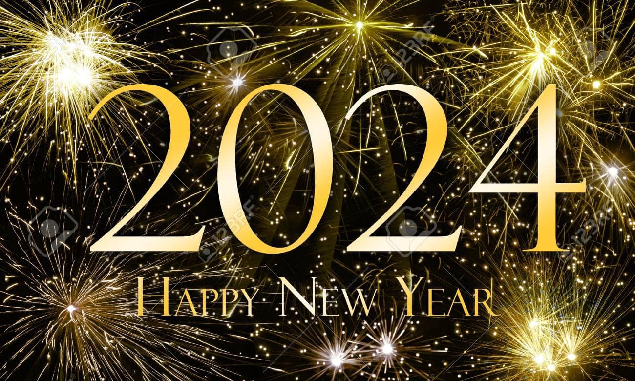 Happy New Year 2024 Stock Photo Picture And Royalty Free Image  - Qualads